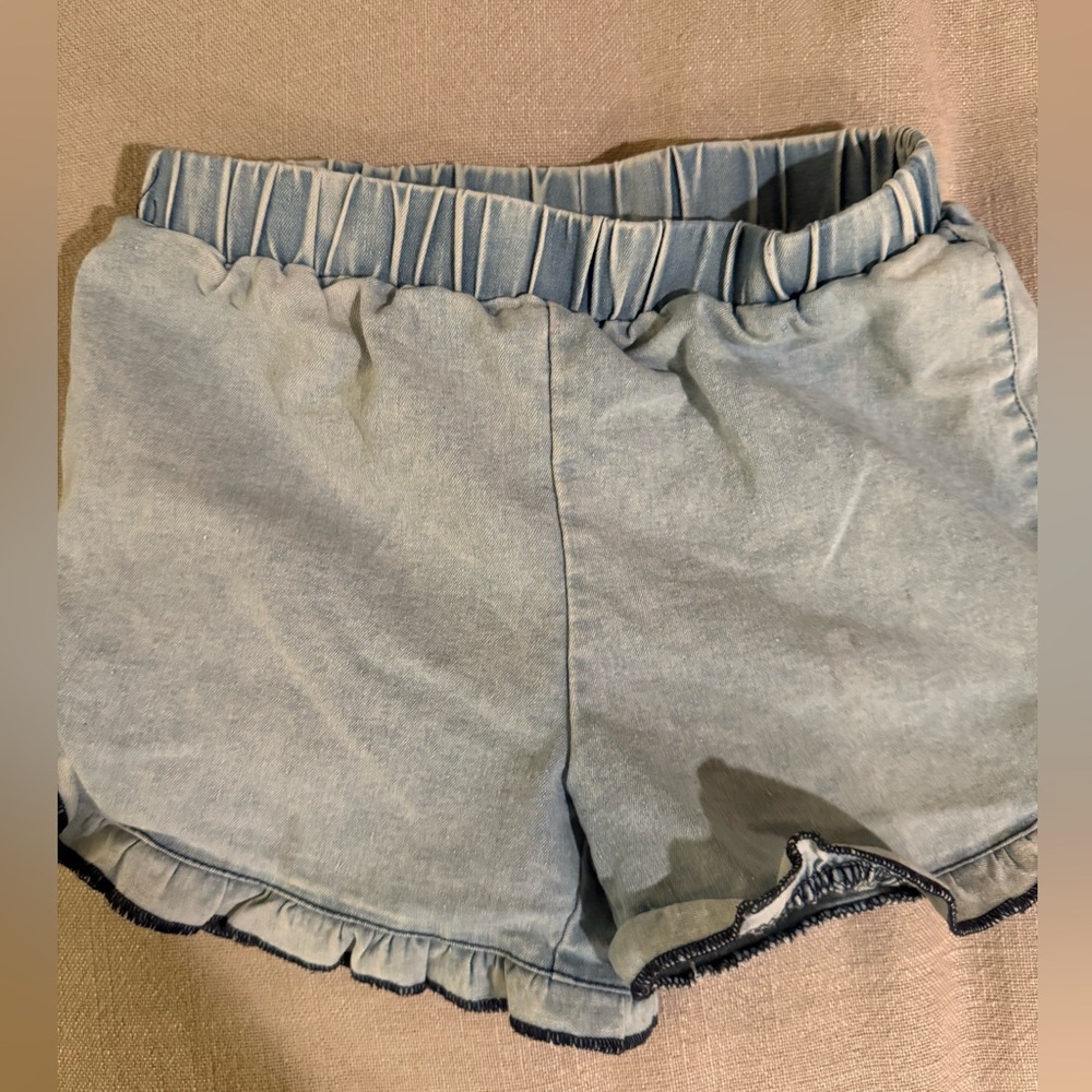 Stylish Blue Girls Jean Shorts size 6-7